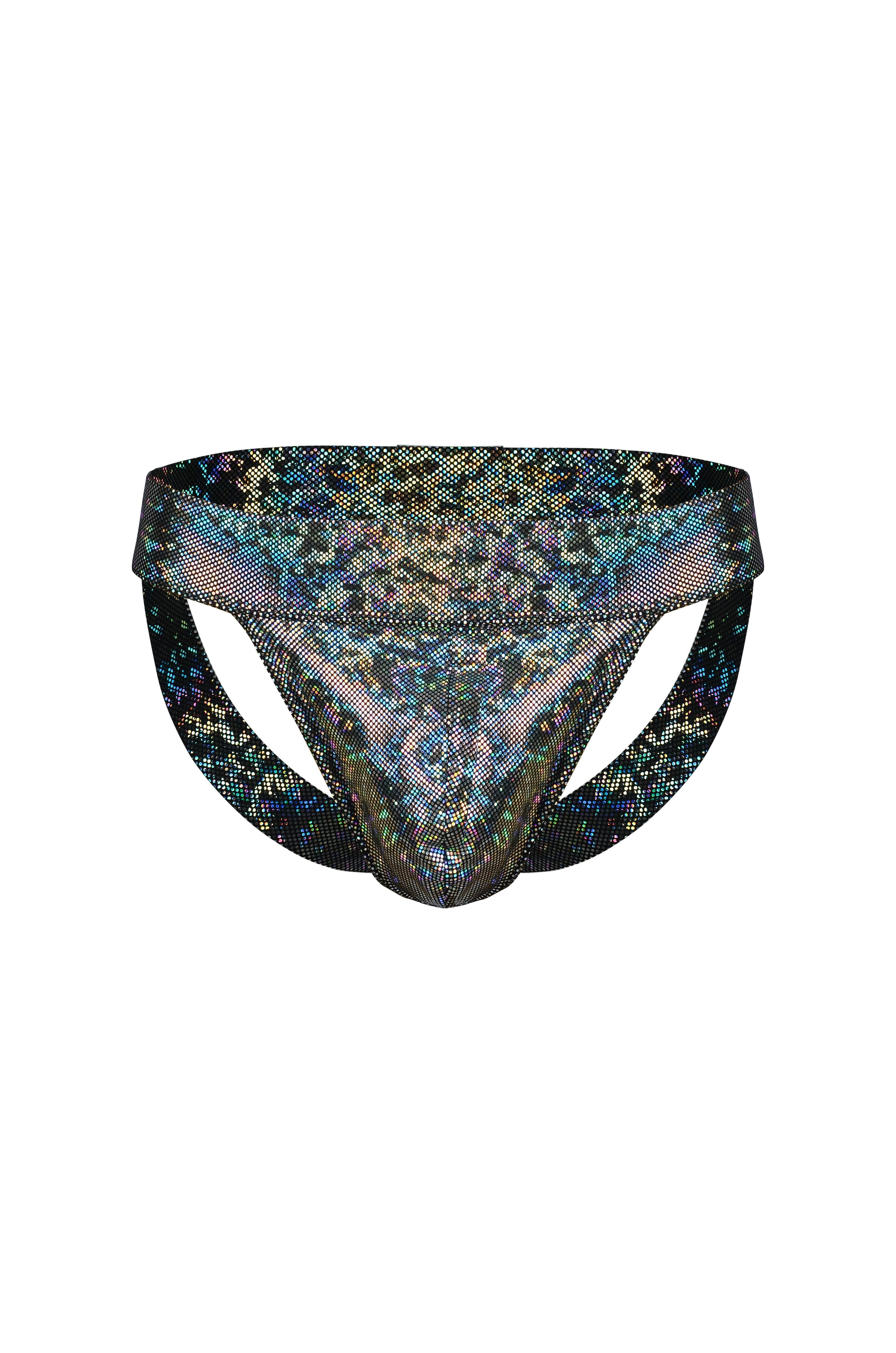 Holographic Jockstrap | 13 Colors Mens Bottoms SEA DRAGON STUDIO Disco Brawl (Silver) XSMALL 