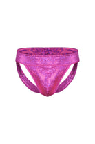 Holographic Jockstrap | 13 Colors Mens Bottoms SEA DRAGON STUDIO Fractal Flamingo (Hot Pink) XSMALL 