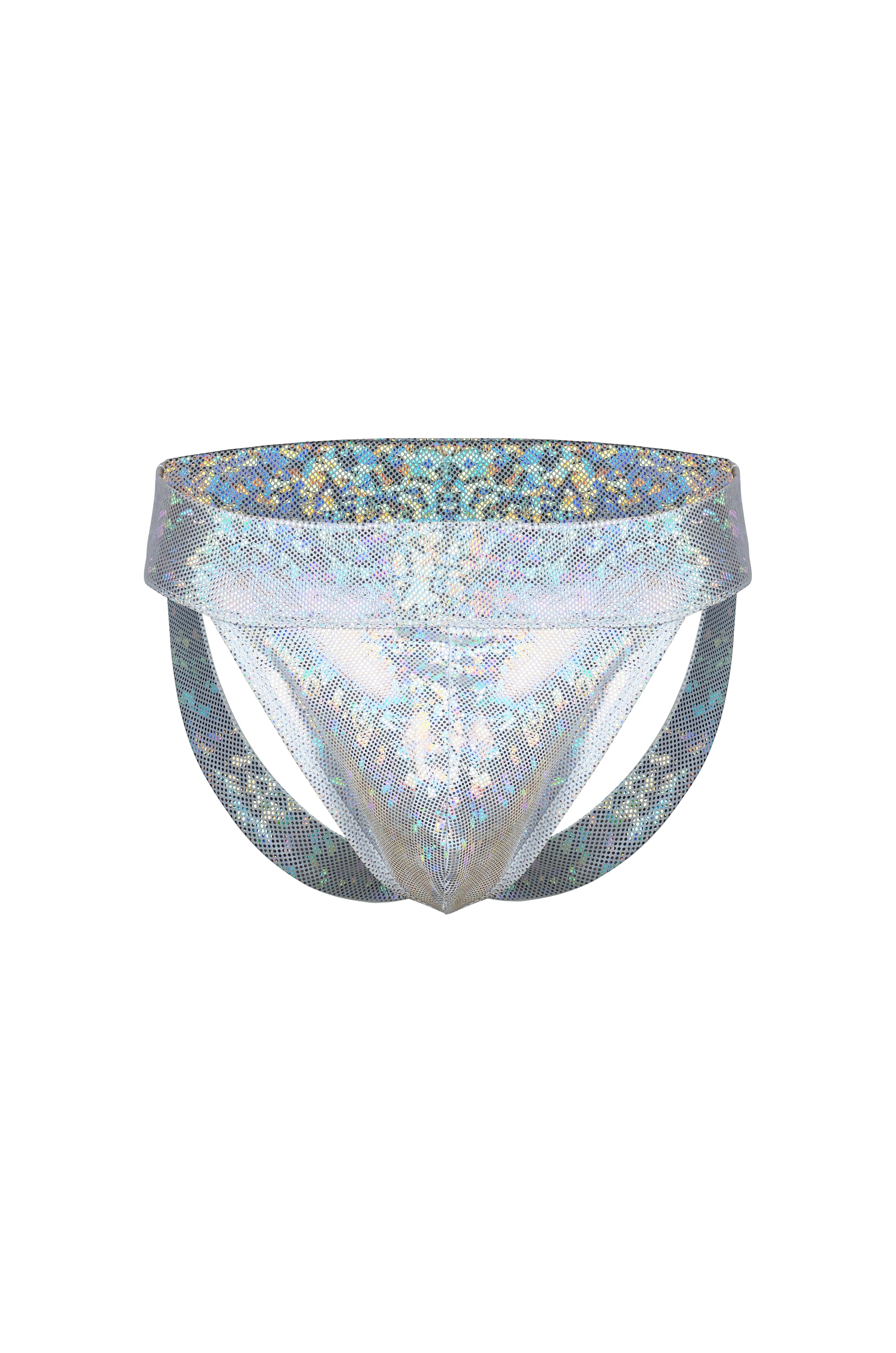 Holographic Jockstrap | 13 Colors Mens Bottoms SEA DRAGON STUDIO Playa White XSMALL 