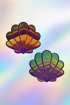 Mermaid Shells Pasties in Opalescent Purple & Gold by Pastease® Pasties PASTEASE 