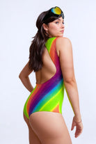 Holographic Mesh-Front Bodysuit | 13 Colors Womens Bodysuits SEA DRAGON STUDIO 