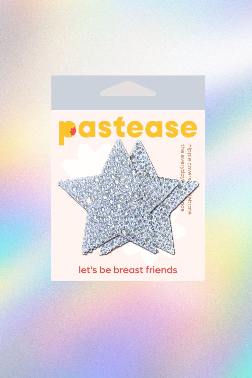 Luxury Jeweled Crystal Silver Star Nipple Pasties by Pastease Pasties PASTEASE 