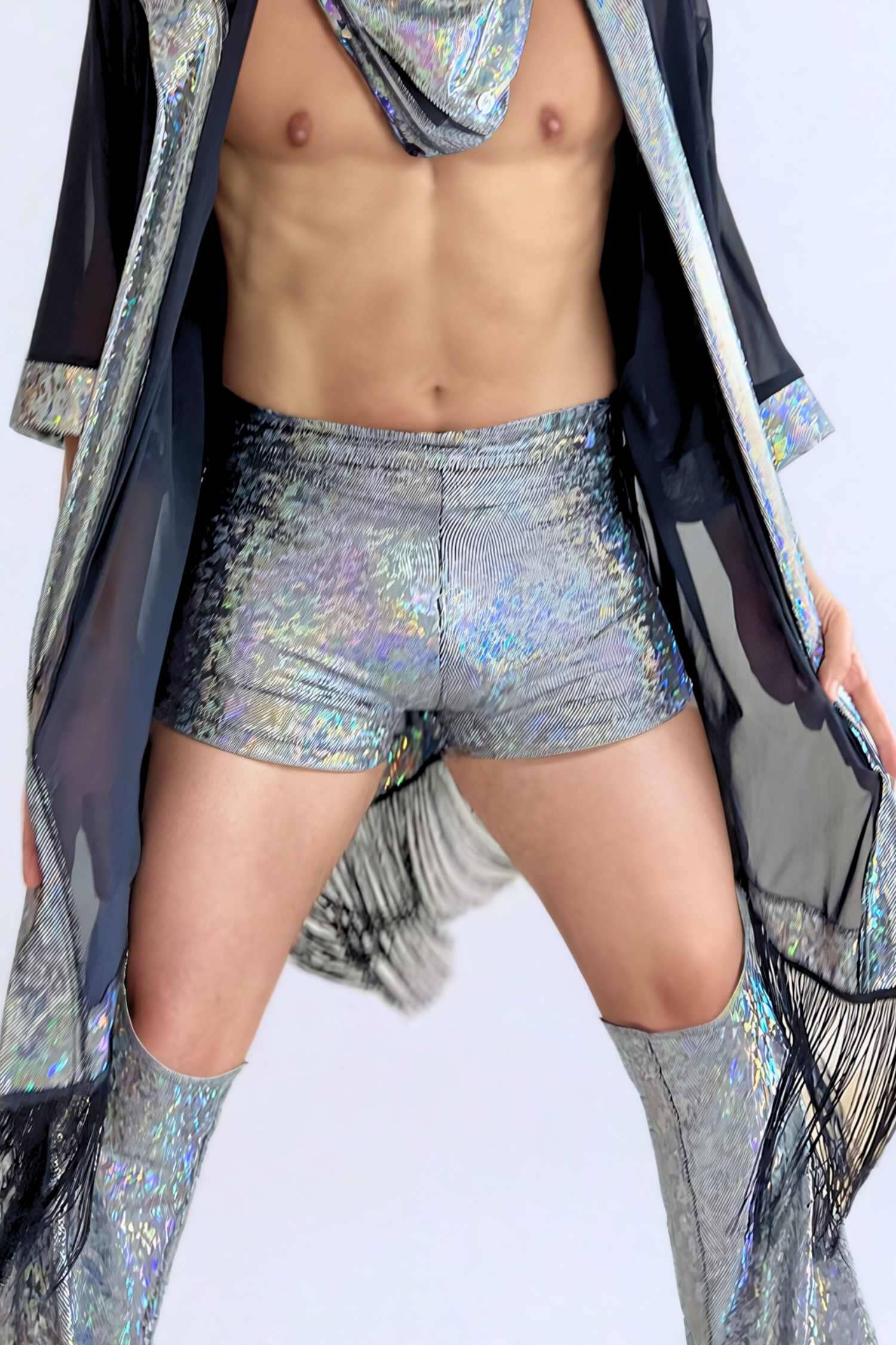 Mens Rave Shorts and Chaps by Sea Dragon Studio Festival Clothing