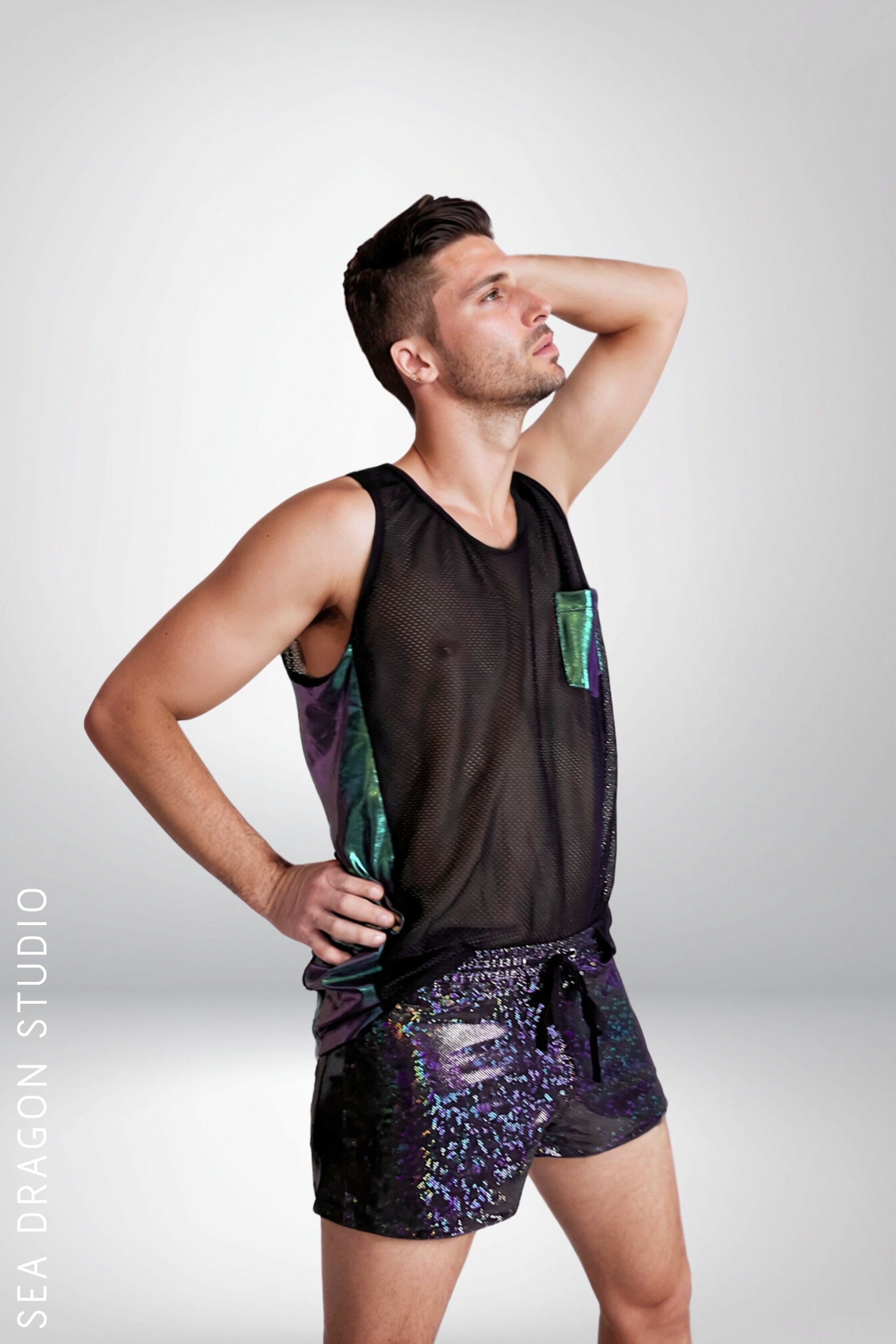 Electric Edge Mens Mesh Tank Top | 13 Colors Mens Tank Tops SEA DRAGON STUDIO 