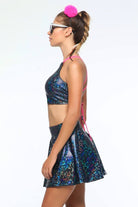 Holographic Halter Top | 13 Colors - Womens Tops