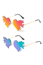 Burning Love Rimless Heart Sunglasses Eyewear SEA DRAGON STUDIO 