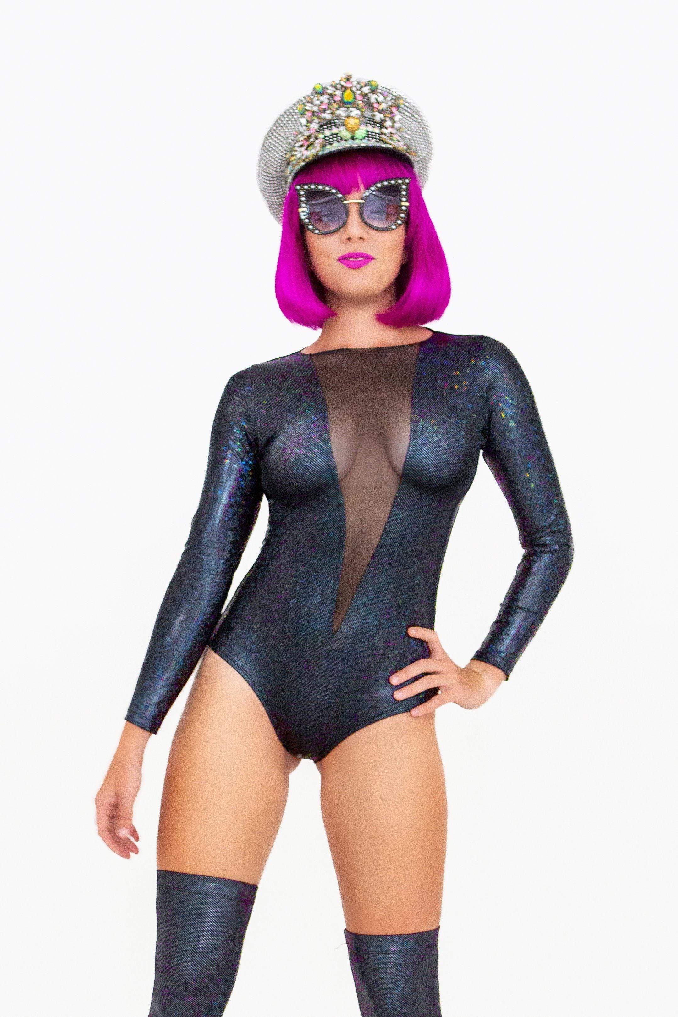 Hologram Spandex Jumpsuit, Bodysuit for Woman or Man, Custom Made