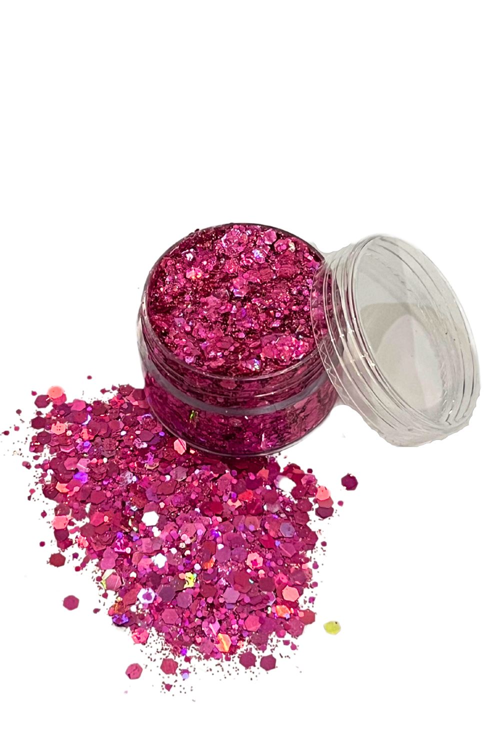 Holographic Face and Body Glitter Gel Glitter Gel Sea Dragon Studio Fantasia Pink 