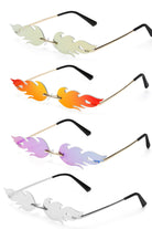 Fire Starter Iridescent Rimless Sunglasses | 4 Colors Eyewear SEA DRAGON STUDIO 