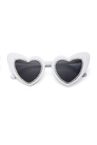 Glamourpus Glitter Heart Sunglasses Eyewear SEA DRAGON STUDIO 