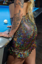 Holographic Frill Skirt | 13 Colors Womens Bottoms SEA DRAGON STUDIO 