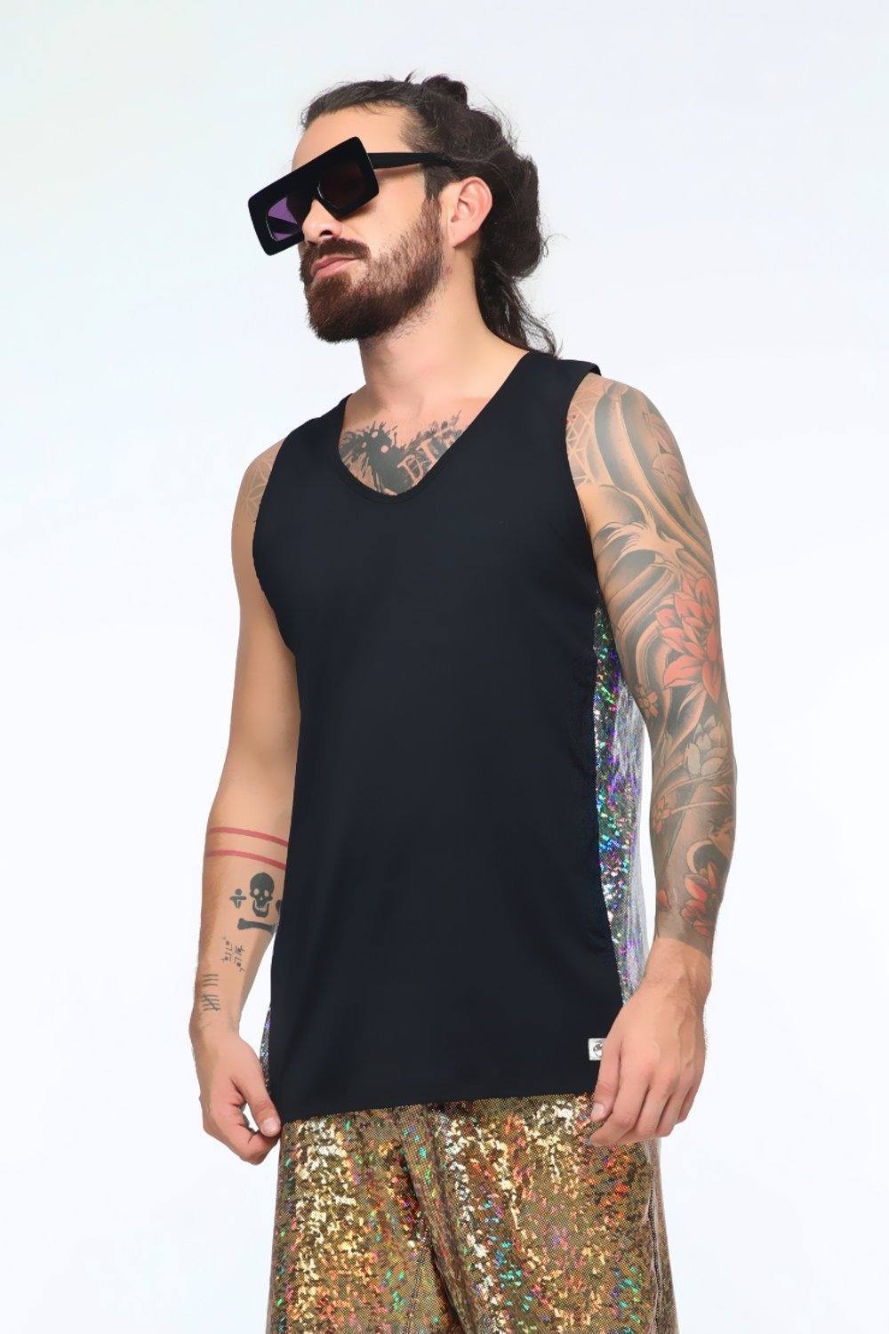 Mens Holographic Tank | 4 Colors - Mens Tops