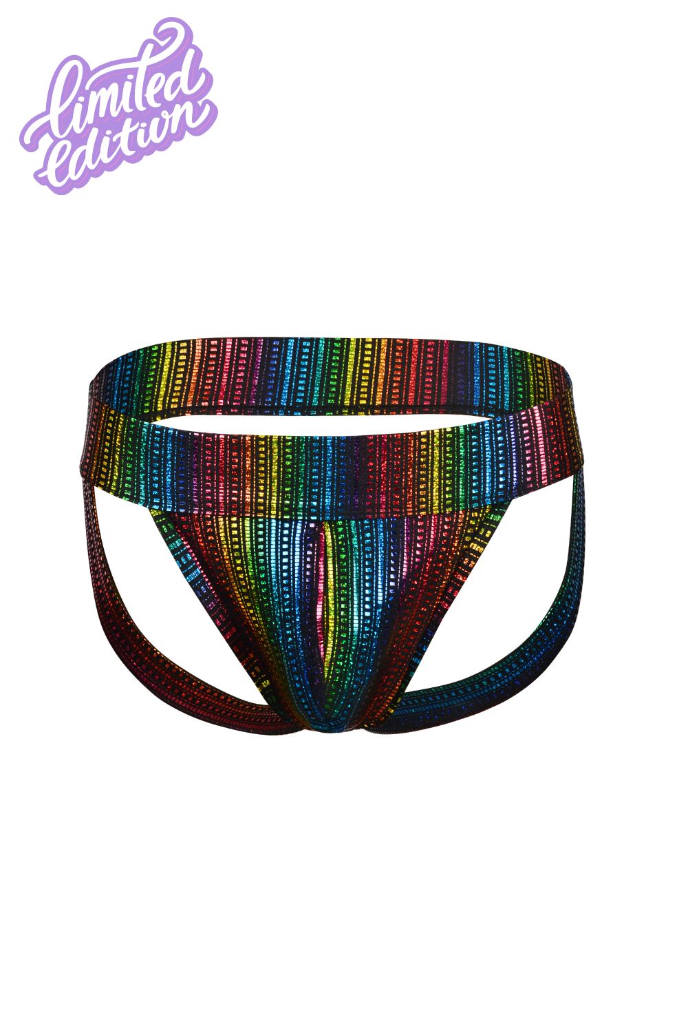 Taste The Rainbow Holographic Jockstrap - Limited Edition Mens Bottoms SEA DRAGON STUDIO 