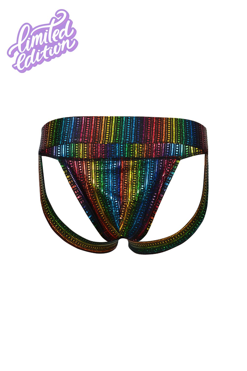 Taste The Rainbow Holographic Jockstrap - Limited Edition Mens Bottoms SEA DRAGON STUDIO 