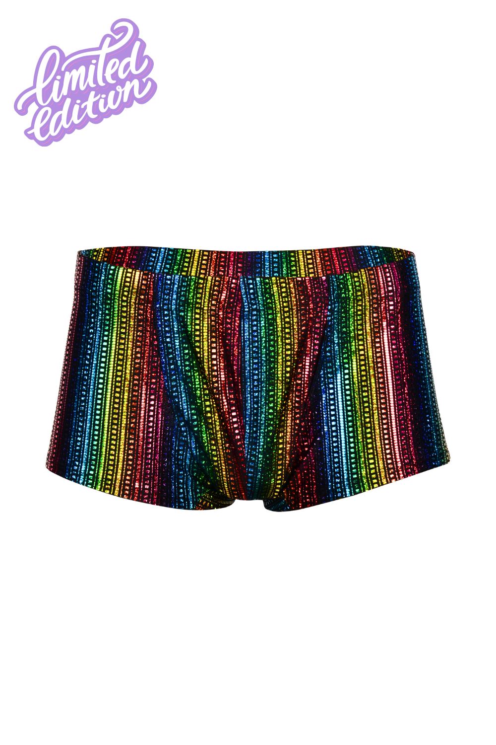 Taste The Rainbow Holographic Briefs - Limited Edition Mens Bottoms SEA DRAGON STUDIO 