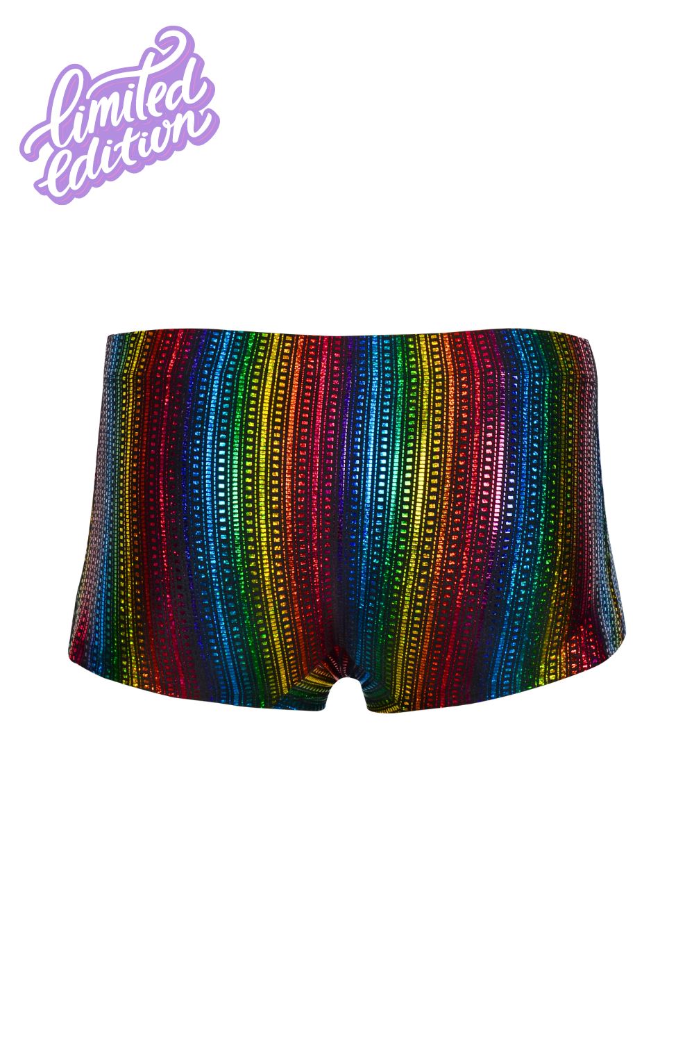 Taste The Rainbow Holographic Briefs - Limited Edition Mens Bottoms SEA DRAGON STUDIO 